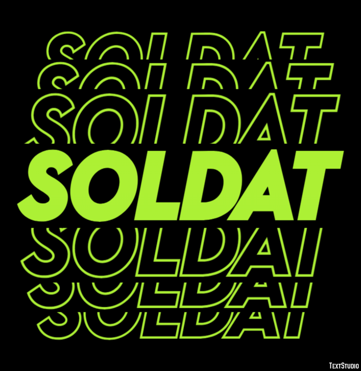 Soldat Effet de Texte