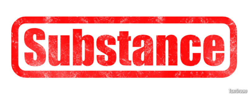 Substance Effetto testo