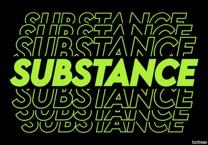 Substance Effetto testo