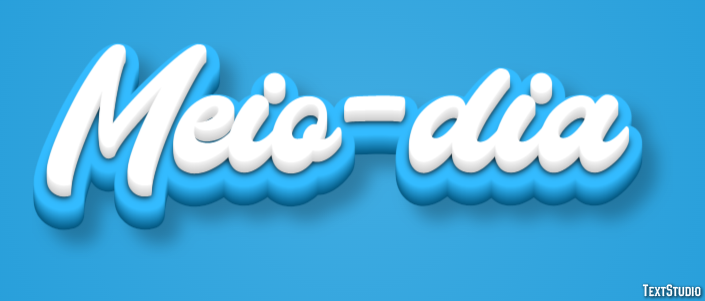 Meio-dia Efeito de texto