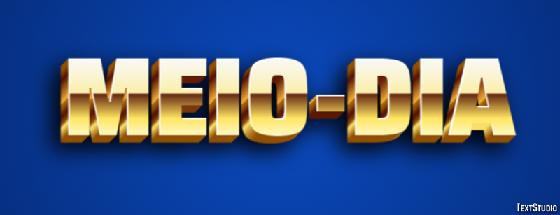 Meio-dia Efeito de texto