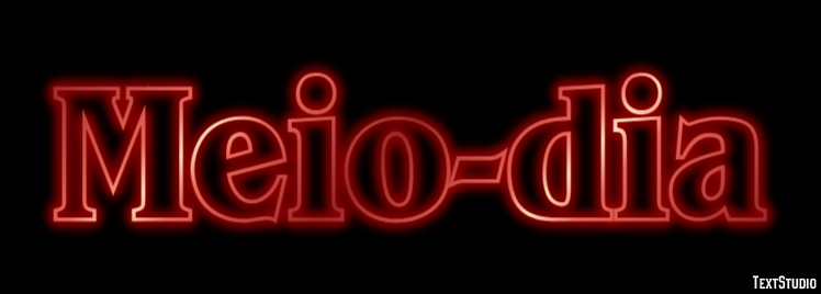 Meio-dia Efeito de texto