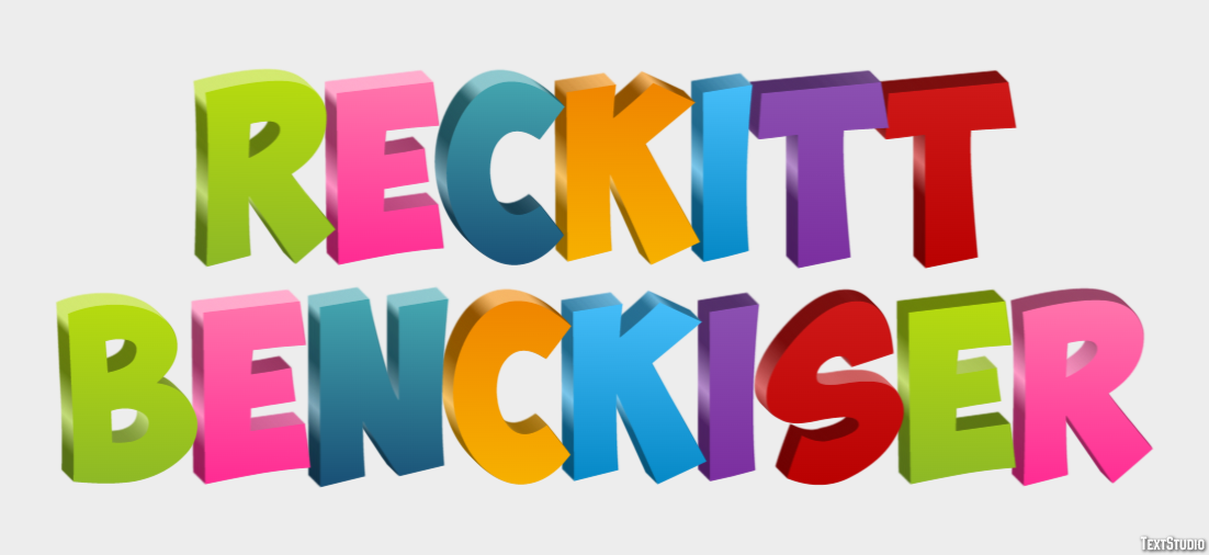 Reckitt Benckiser Texteffekt