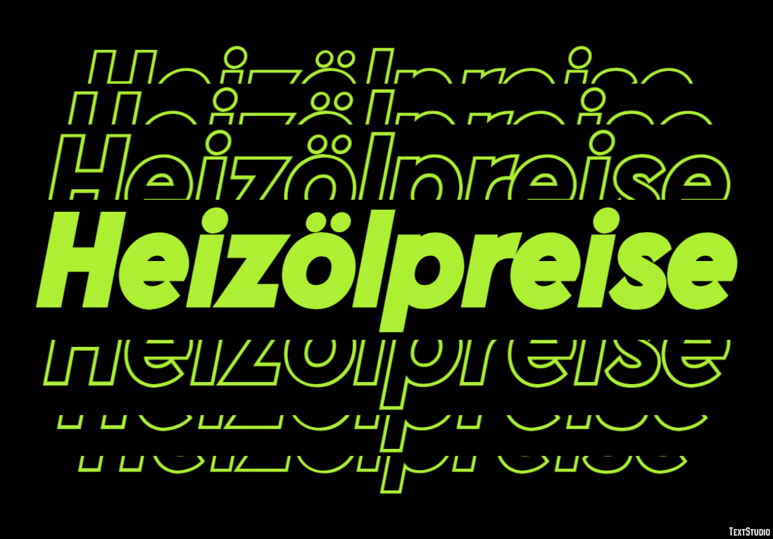 Heizölpreise Effetto testo
