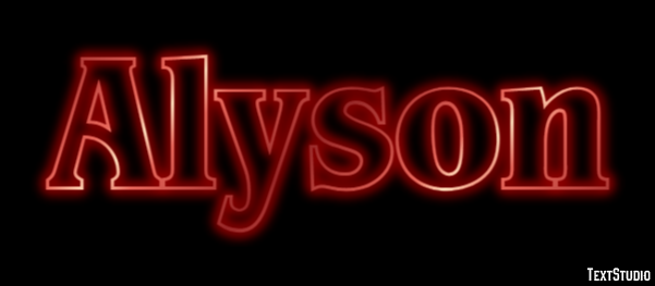 Alyson Text Effect