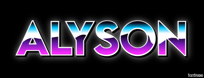 Alyson Эффект текста