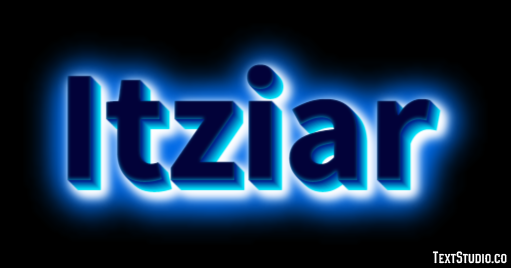 Itziar Efecto de Texto
