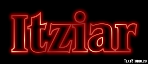 Itziar Efecto de texto