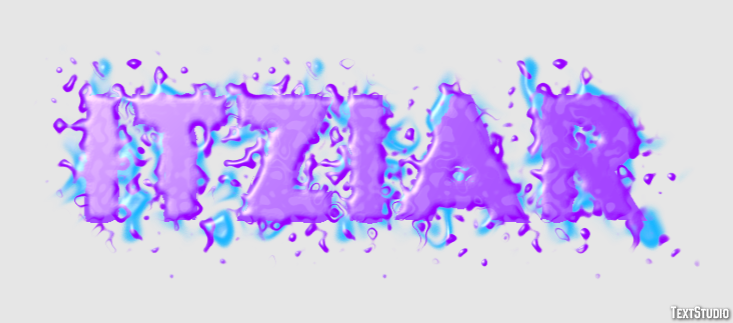 Itziar Efecto de texto