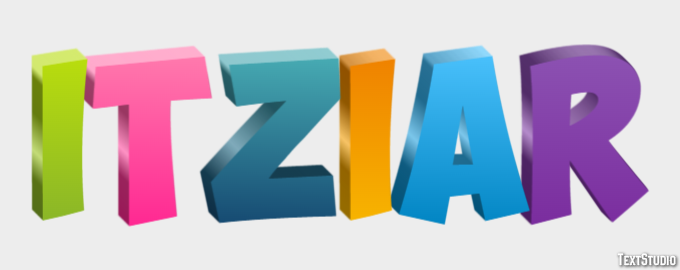 Itziar Efecto de texto