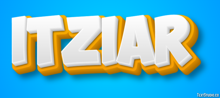 Itziar Efecto de texto