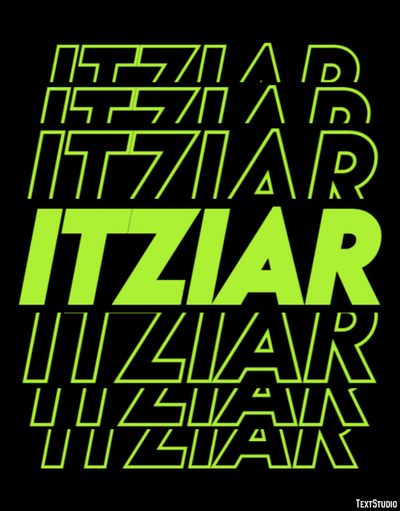 Itziar Efecto de texto