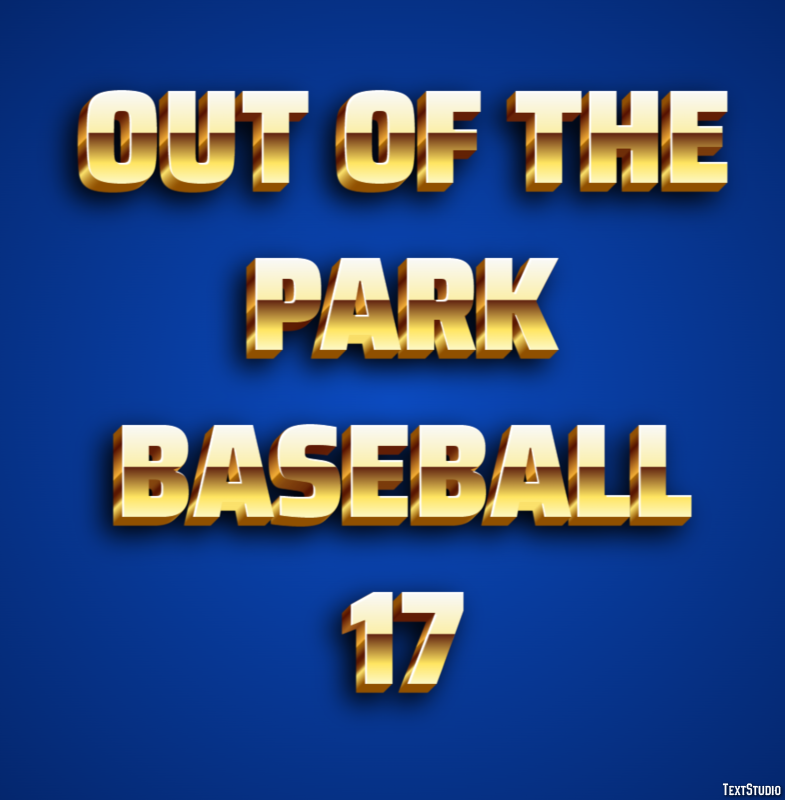 Out of the Park Baseball 17 Эффект текста