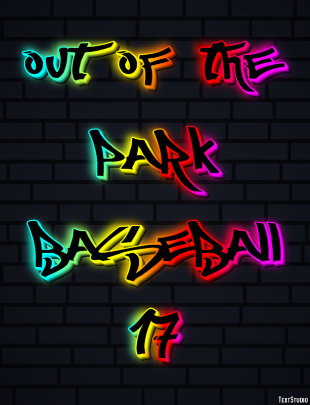 Out of the Park Baseball 17 Эффект текста
