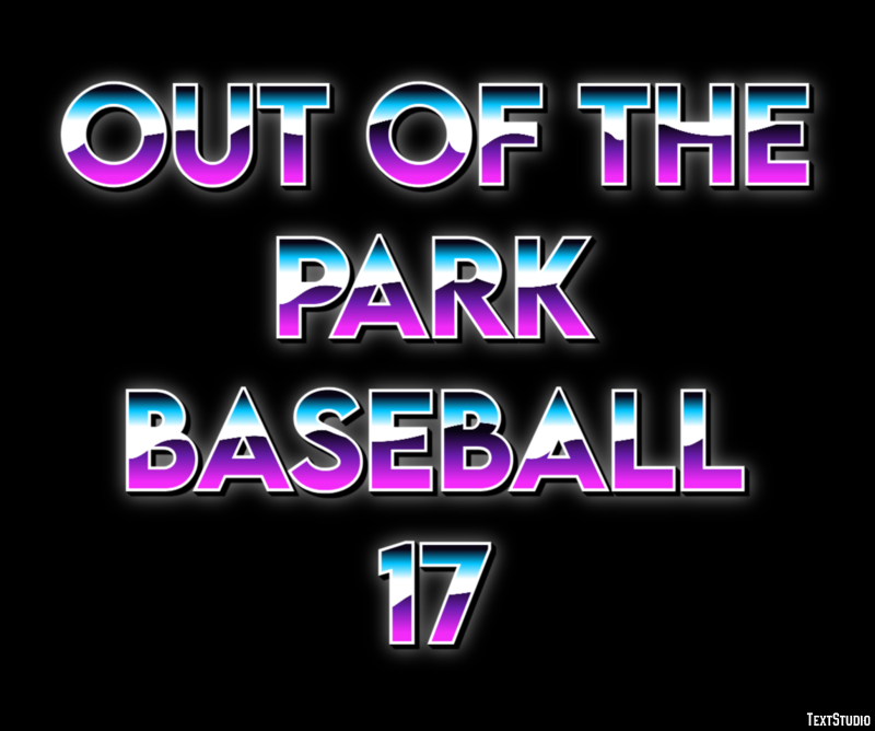 Out of the Park Baseball 17 Эффект текста