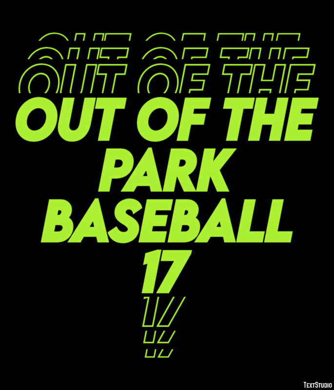 Out of the Park Baseball 17 Текстовый эффект