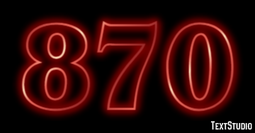 870 Efecto de Texto