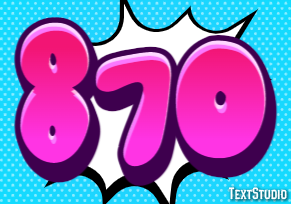 870 Texteffekt