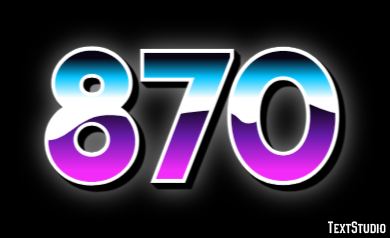 870 Efekt tekstowy