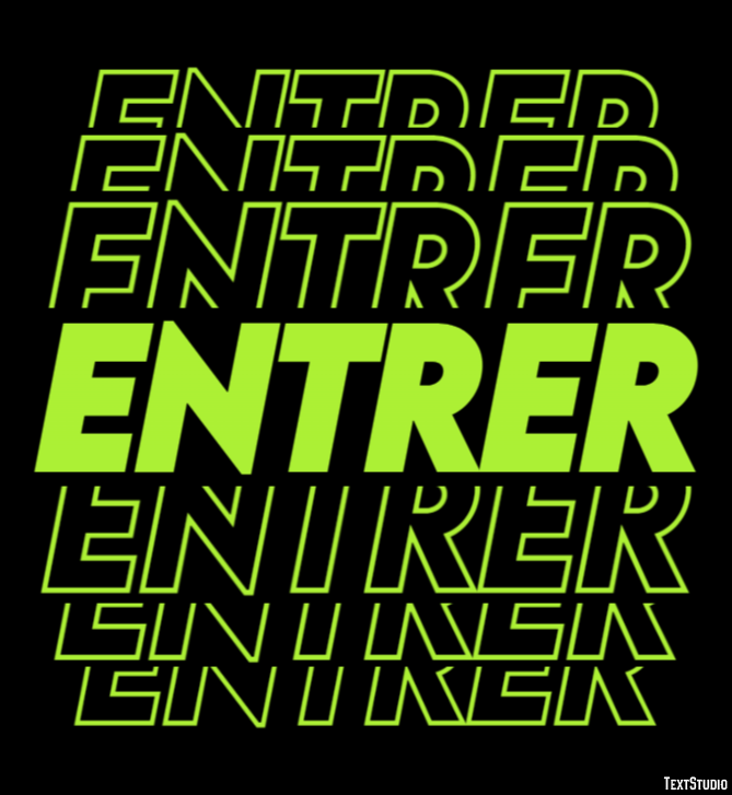 Entrer Texteffekt