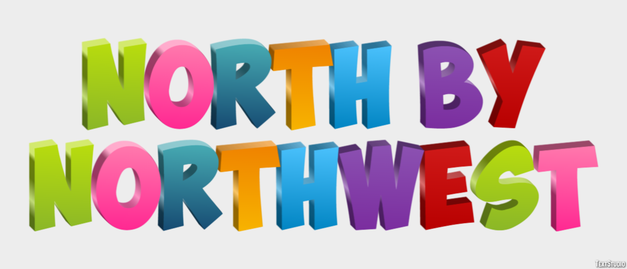 North by Northwest Text Effect