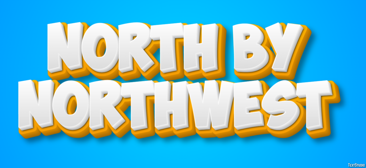 North by Northwest Text Effect