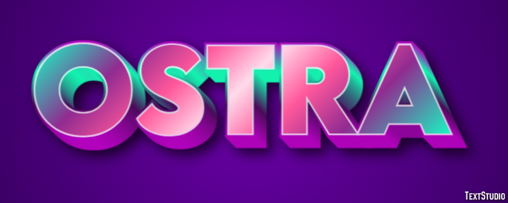 Ostra Effet de texte