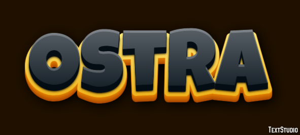 Ostra Efeito de texto
