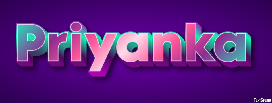 Priyanka Texteffekt