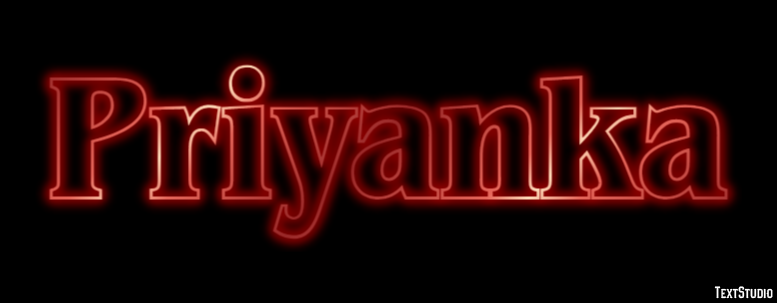 Priyanka Texteffekt