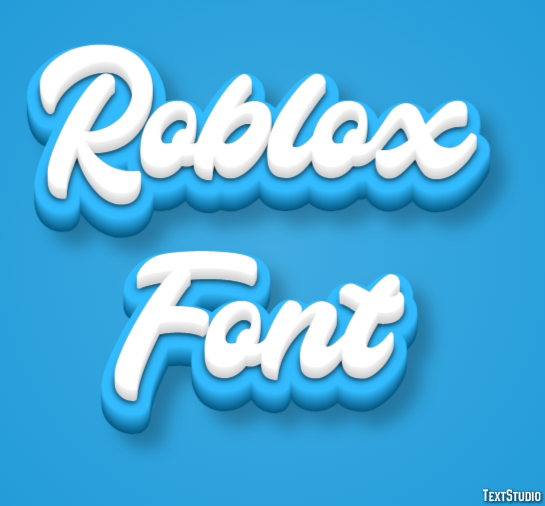 Roblox Font Efecto de Texto