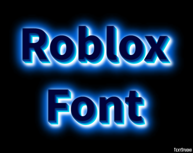 Roblox Font Efecto de Texto