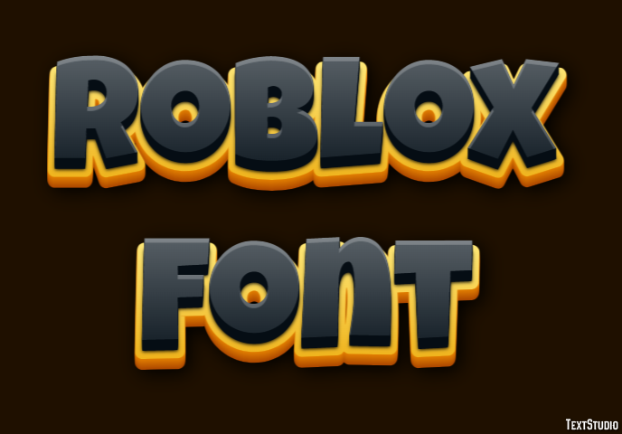Roblox Font Efecto de Texto
