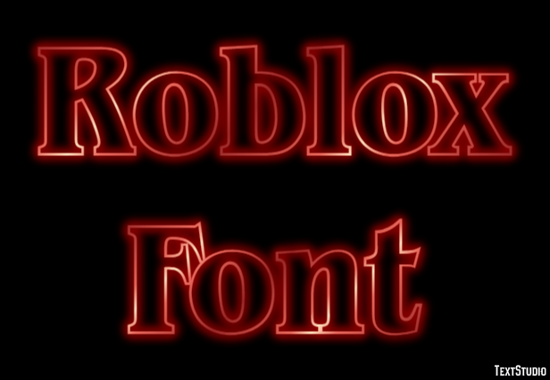 Roblox Font Efecto de Texto