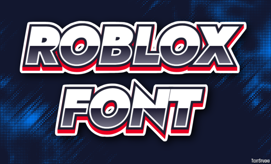 Roblox Font Efecto de Texto