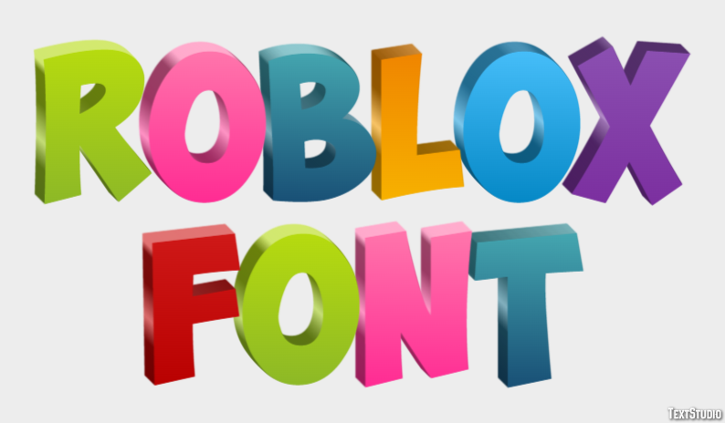 Roblox Font Efecto de Texto