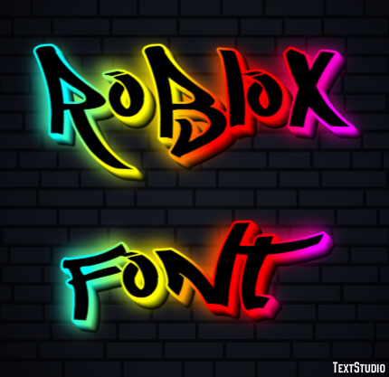 Roblox Font Efecto de Texto