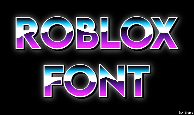 Roblox Font Efecto de Texto