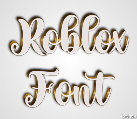 Roblox Font Efecto de Texto