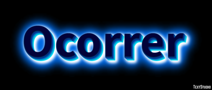 Ocorrer Efeito de texto