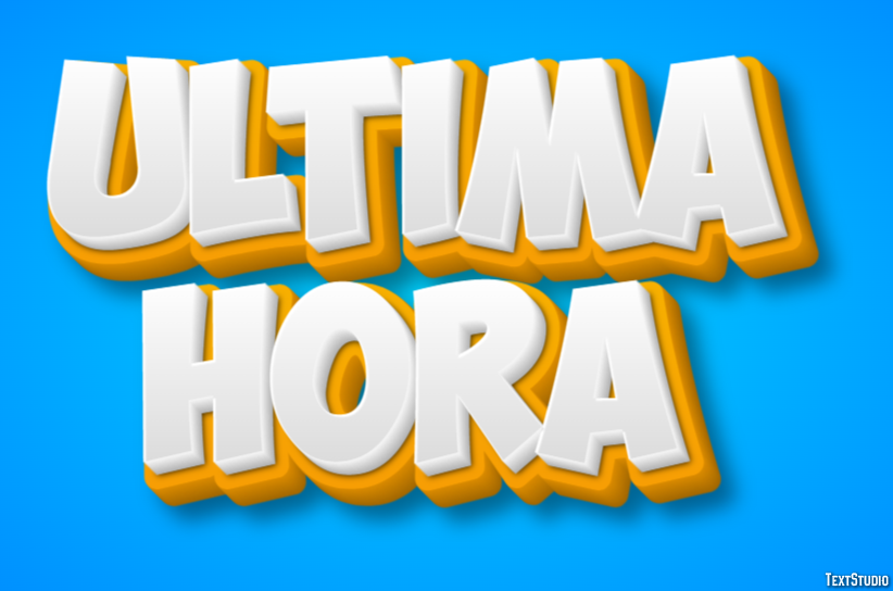 Última Hora Text Effect