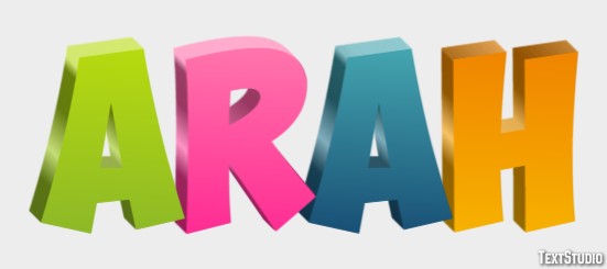 Arah Effet de Texte