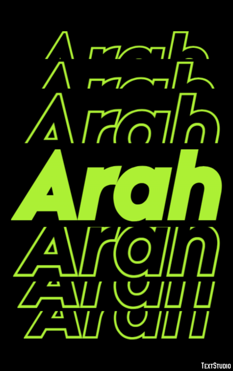Arah Text Effect