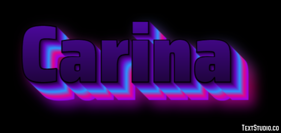 Carina Text Effect