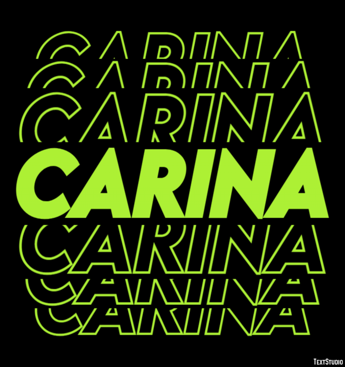 Carina Text Effect
