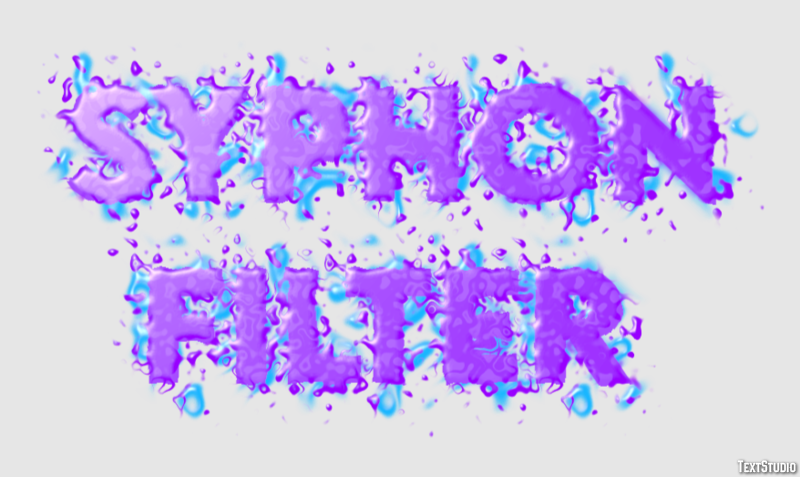 Syphon Filter Efekt tekstowy