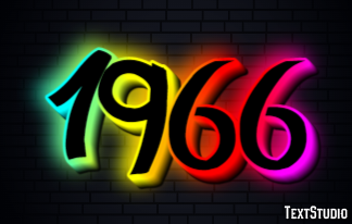 1966 Text effect