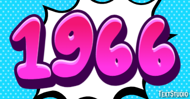 1966 Text effect