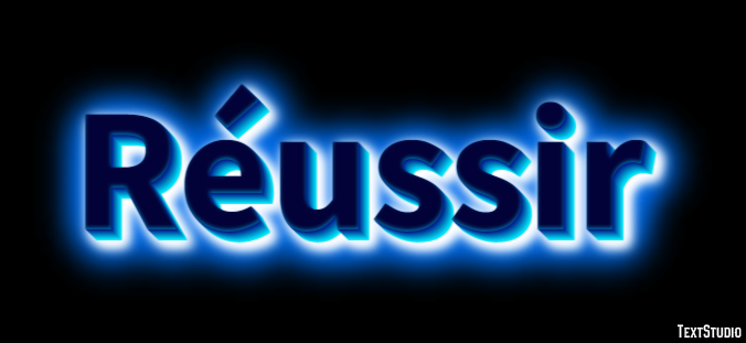 Réussir テキスト効果