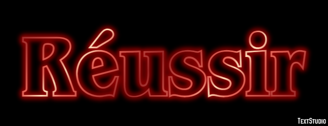 Réussir Effet de texte